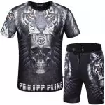 philipp plein short de survetement trousfer running